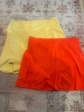 Old Navy Yellow and Orange Twin Skorts